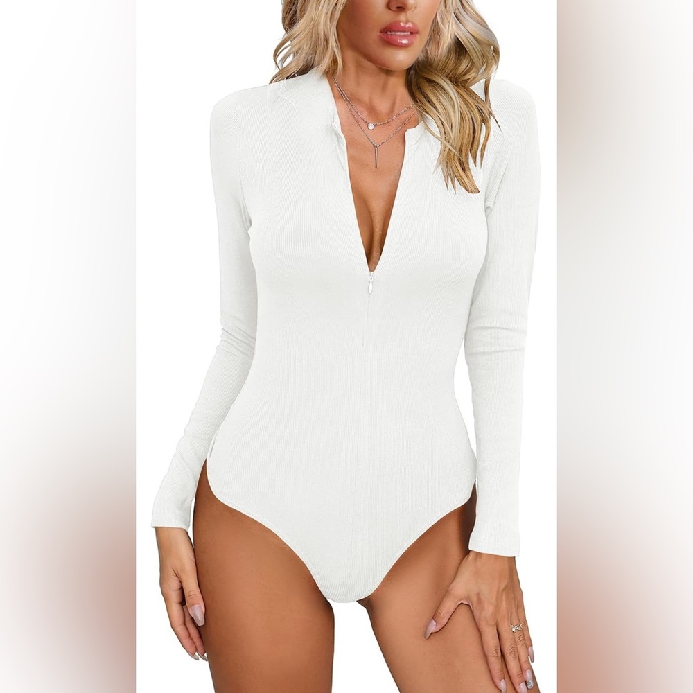 MISSJOY Ribbed‎ Bodysuit